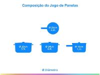 Jogo de Panelas Tramontina Inox - 2