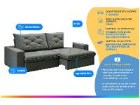 Sofá 4 Lugares Retrátil Reclinável Suede Veludo Premier Flexforma Estofados - 2