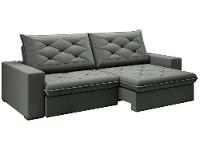 Sofá 4 Lugares Retrátil Reclinável Suede Veludo Premier Flexforma Estofados