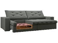 Sofá 4 Lugares Retrátil Reclinável Suede Veludo Premier Flexforma Estofados - 6