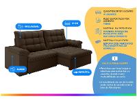 Sofá 4 Lugares Retrátil Reclinável Suede Veludo Dallas Flexforma Estofados - 2