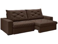 Sofá 4 Lugares Retrátil Reclinável Suede Veludo Premier Flexforma Estofados