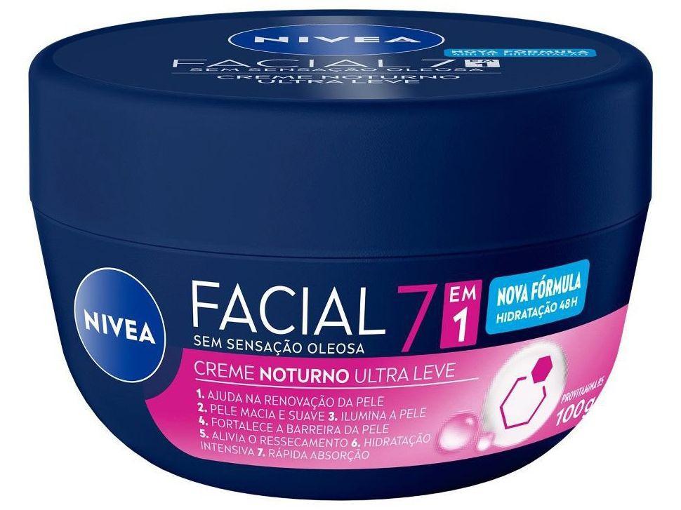 Creme Facial Noturno NIVEA Ultraleve 7 em 1 100g - 1