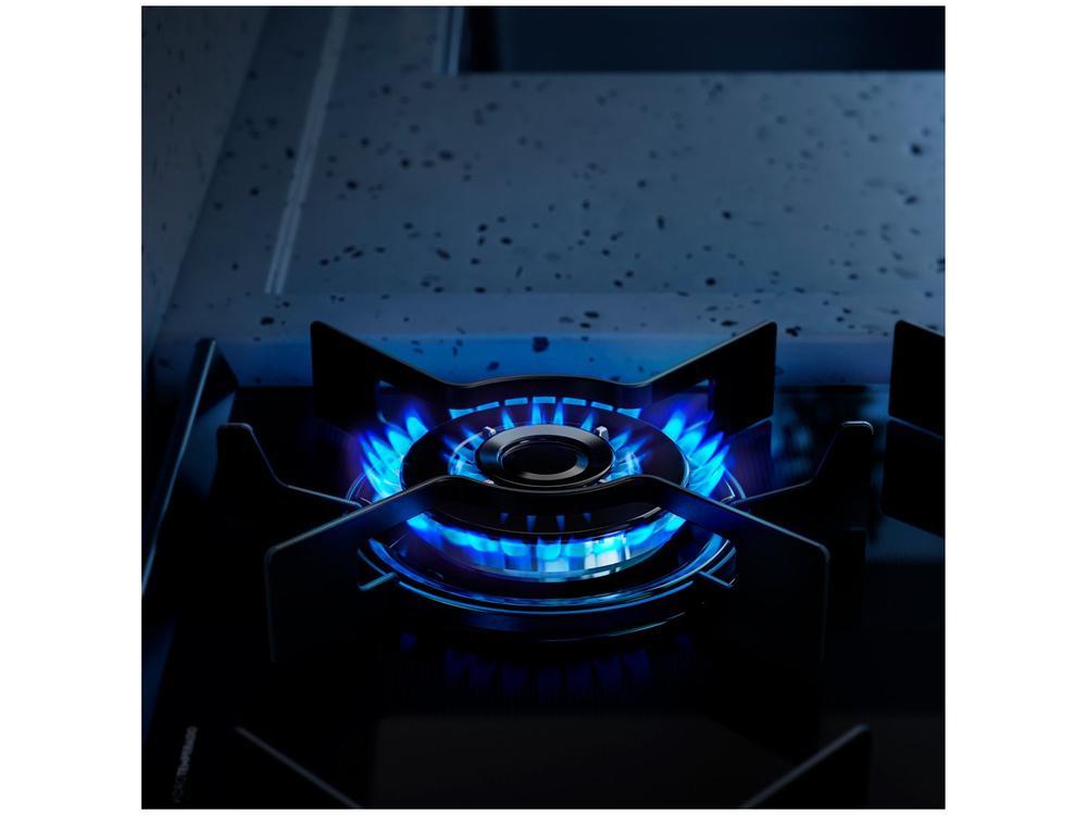 Fogão 4 Bocas Electrolux Preto Mesa de Vidro com Timer PerfectCook e Multi Chama FE4DP - 16
