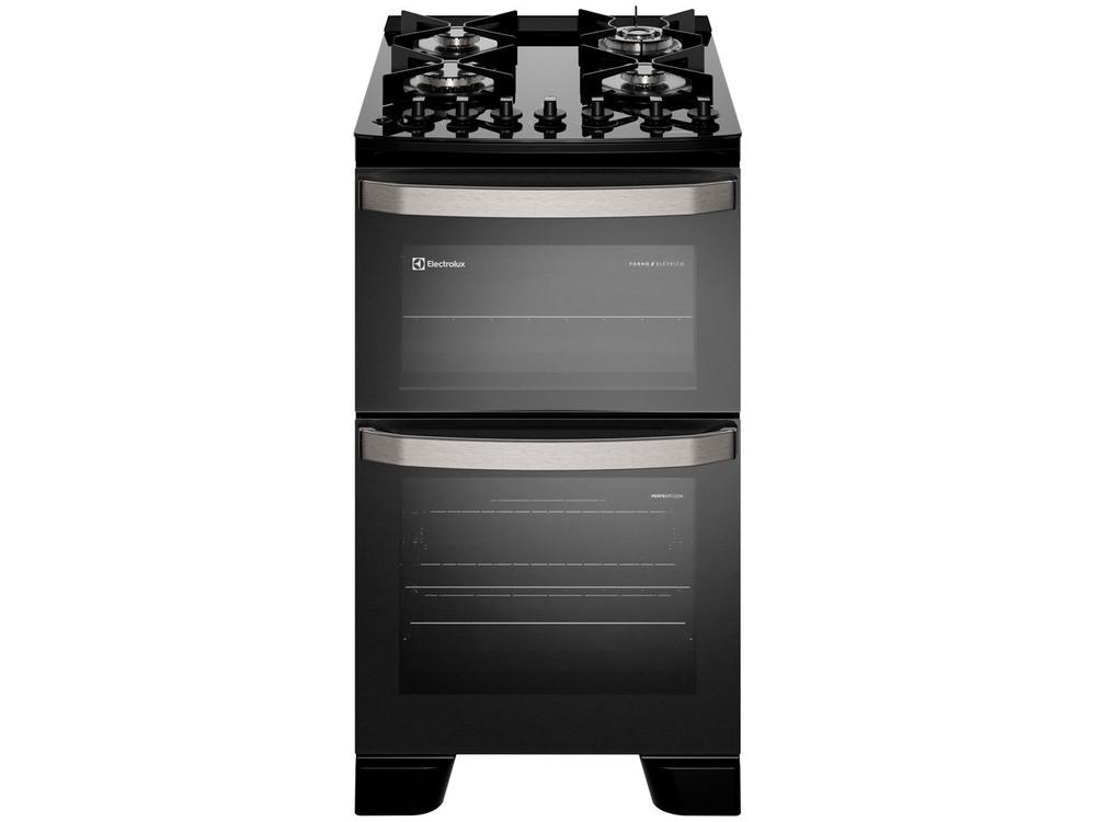 Fogão 4 Bocas Electrolux Preto Mesa de Vidro com Timer PerfectCook e Multi Chama FE4DP - 19