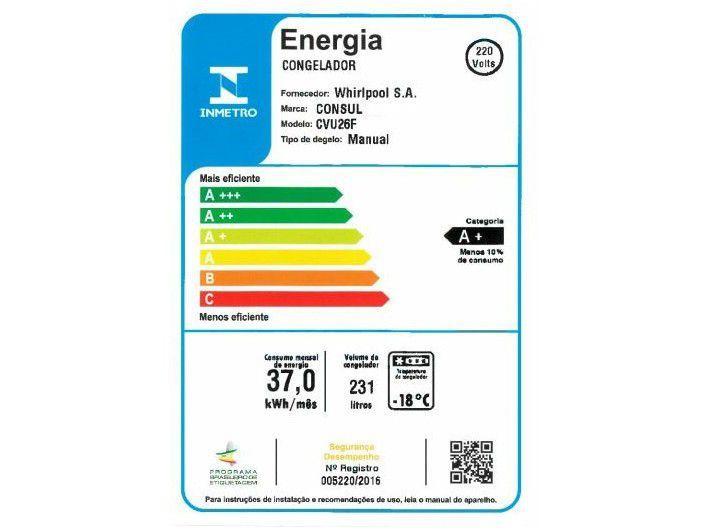 Freezer Vertical Consul 1Porta 231L CVU26FBANA - 6