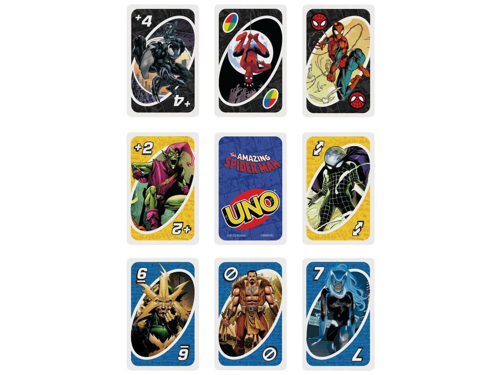 Jogo UNO Marvel Spider-Man Mattel 112 Cartas - 4