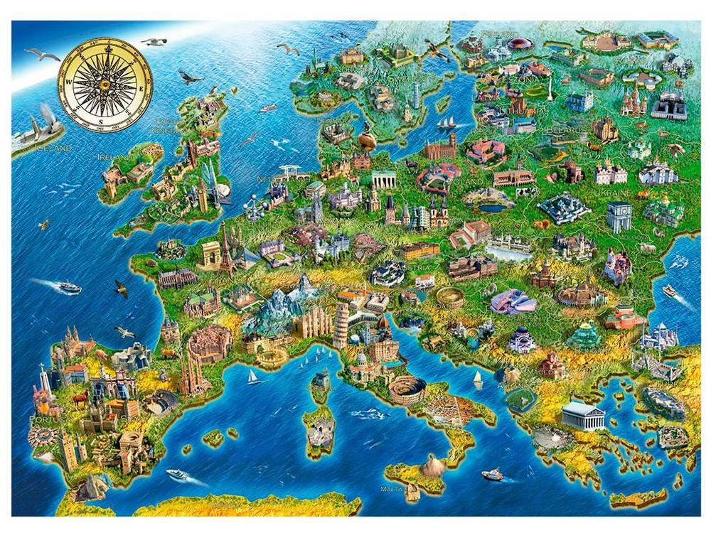 Quebra-cabeça 2000 Peças Puzzle Monumentos da - 2