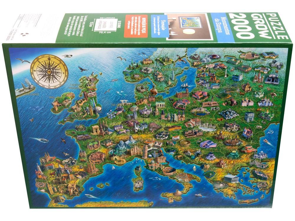 Quebra-cabeça 2000 Peças Puzzle Monumentos da - 6