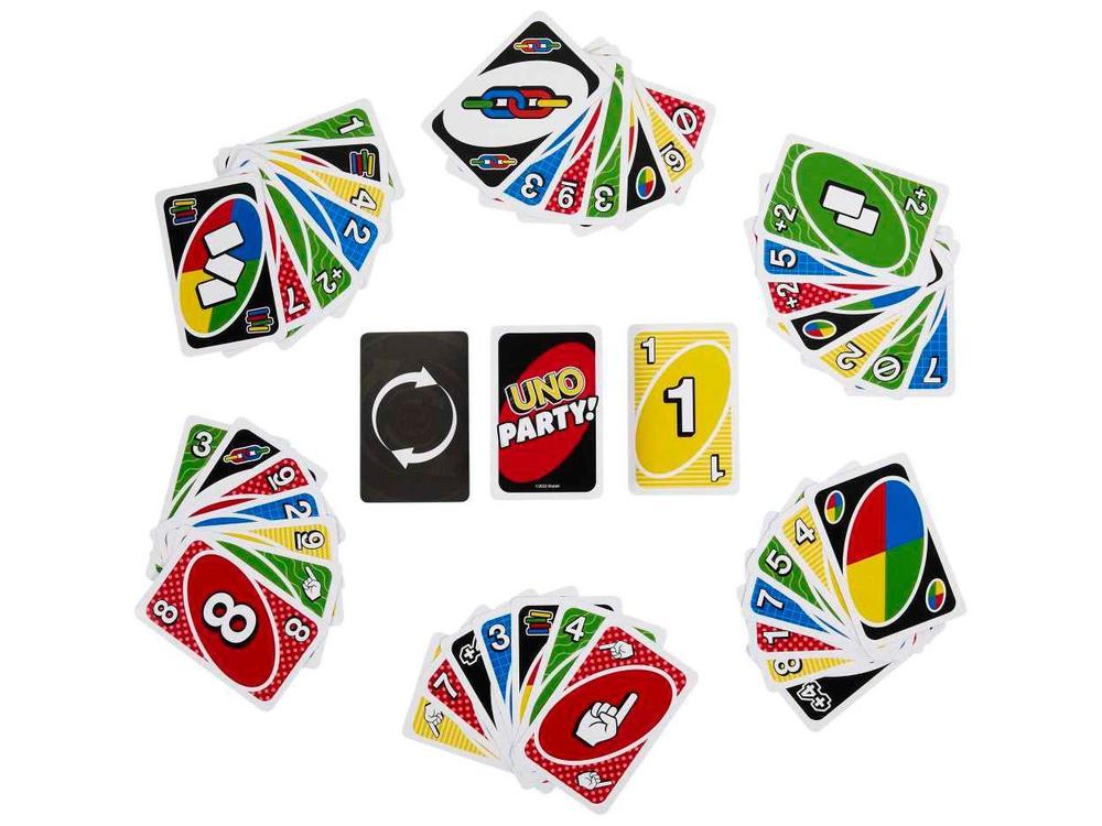 Jogo UNO Party! Mattel 224 Cartas - 5