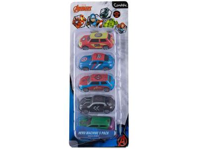 Kit Carrinhos Marvel Avengers Hero Machine