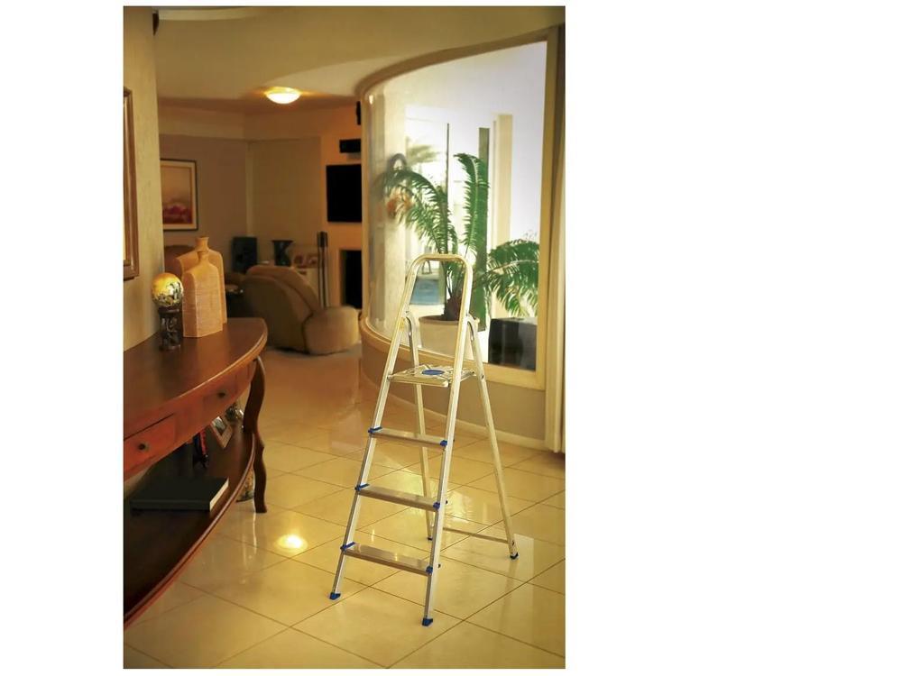 Escada 4 Degraus Alumínio Mor - 2