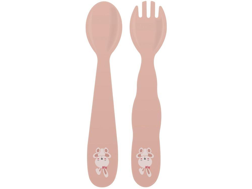 Kit Talher Infantil Tramontina Coelho Le Petit Rosa 2 Peças - 1