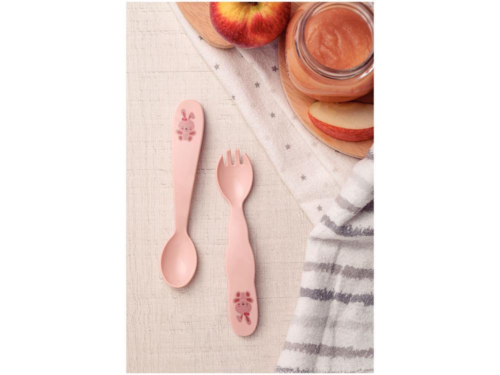 Kit Talher Infantil Tramontina Coelho Le Petit Rosa 2 Peças - 2