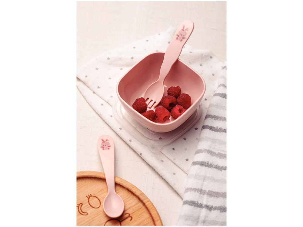 Kit Talher Infantil Tramontina Coelho Le Petit Rosa 3 Peças - 2