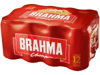 Cerveja Brahma Chopp Pilsen Lager 12 Unidades 350ml Lata