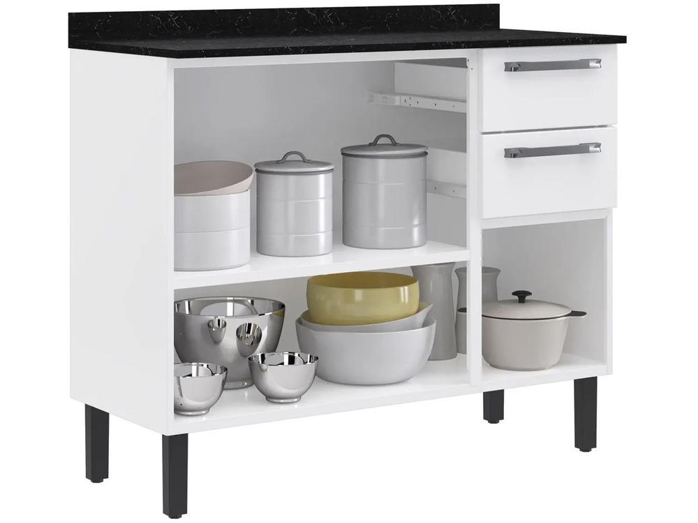 Balcão de Cozinha com Tampo Itatiaia 3 Portas 2 Gavetas Florença - 7