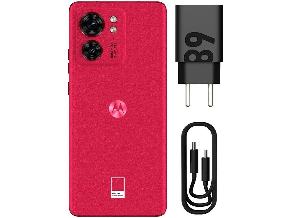 Smartphone Motorola Edge 40 256GB Magenta 5G Dimensity Octa-Core 8GB RAM 6,55" Câm. Dupla + Selfie 32MP - 9