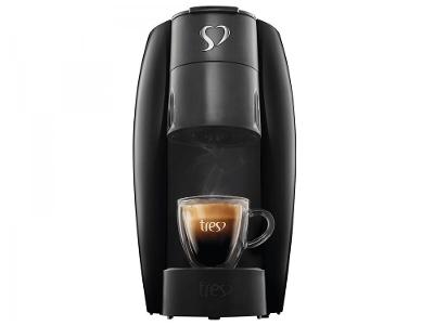 Cafeteira Espresso 3 Corações Lov Preto