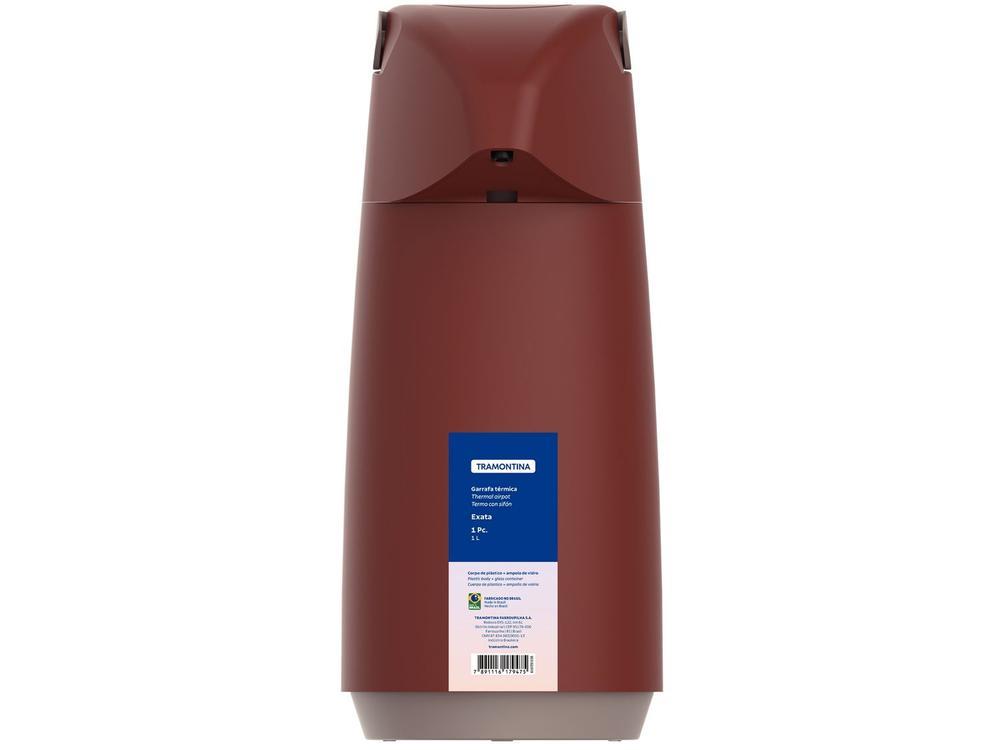 Garrafa Térmica Tramontina 1L Exata Vermelha - 5
