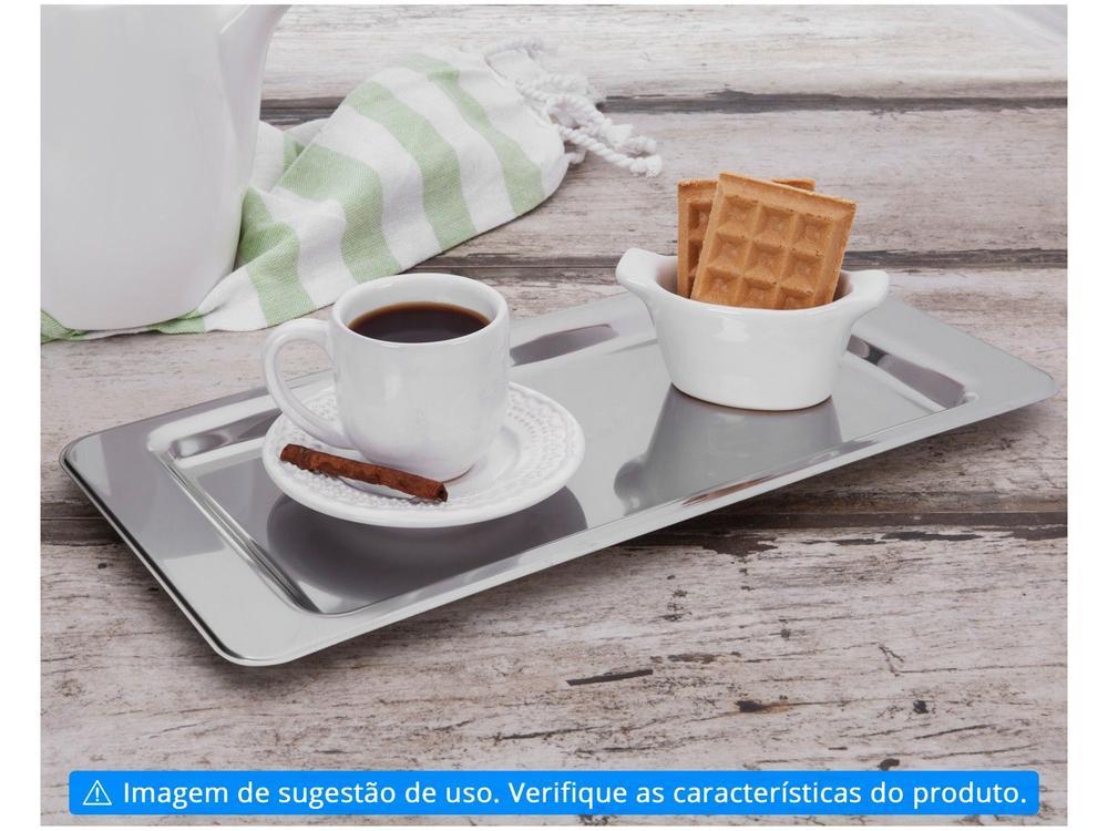 Bandeja Inox para Servir Retangular Brinox - 2