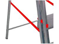 Escada de Alumínio Tesoura 6 Degraus Doméstica - 3