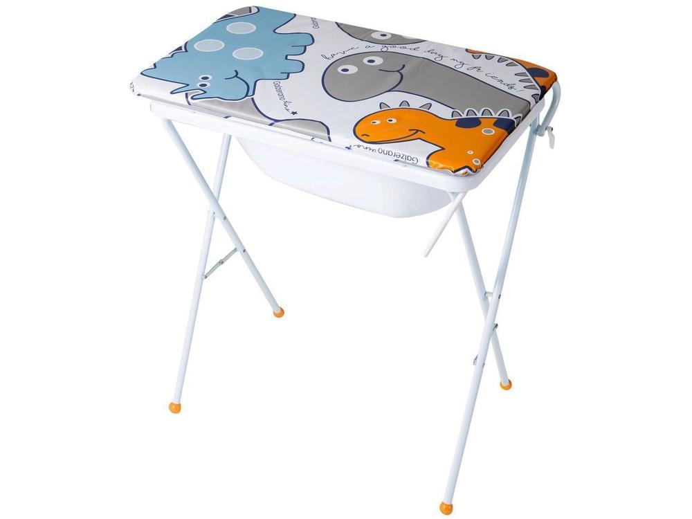 Banheira de Bebê com Suporte e Trocador Galzerano Standard II Dino - 1