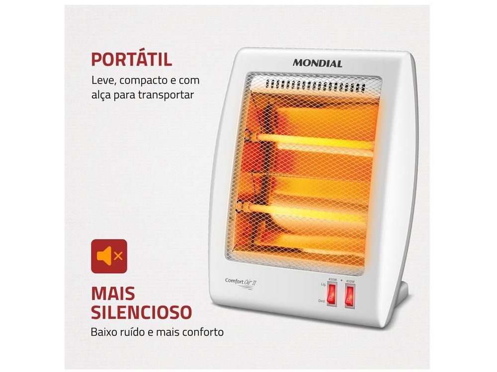 Aquecedor Quartzo Mondial A-15 Portátil - 6