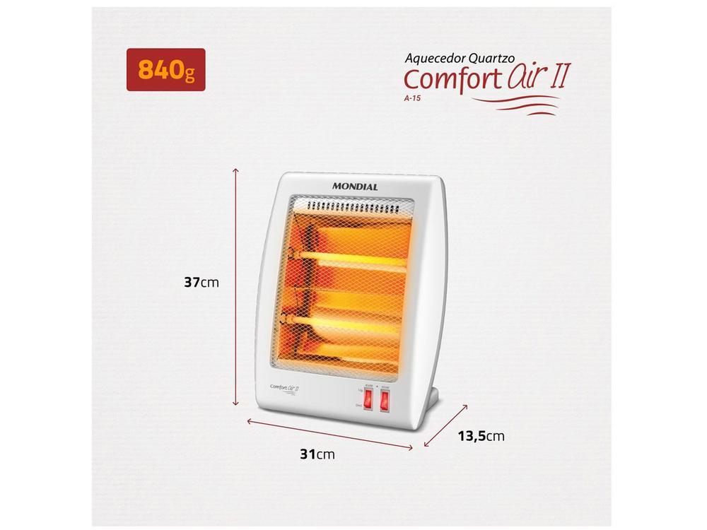 Aquecedor Quartzo Mondial A-15 Portátil - 7