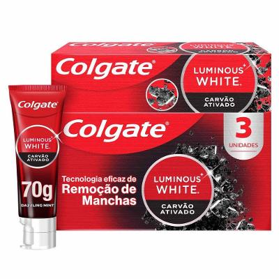 Creme Dental Colgate Luminous White Carvão Ativado