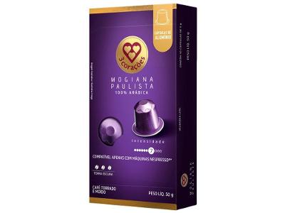 Cápsula de Café Compatível com Nespresso 3 Corações Mogiana Paulista 10 cápsulas
