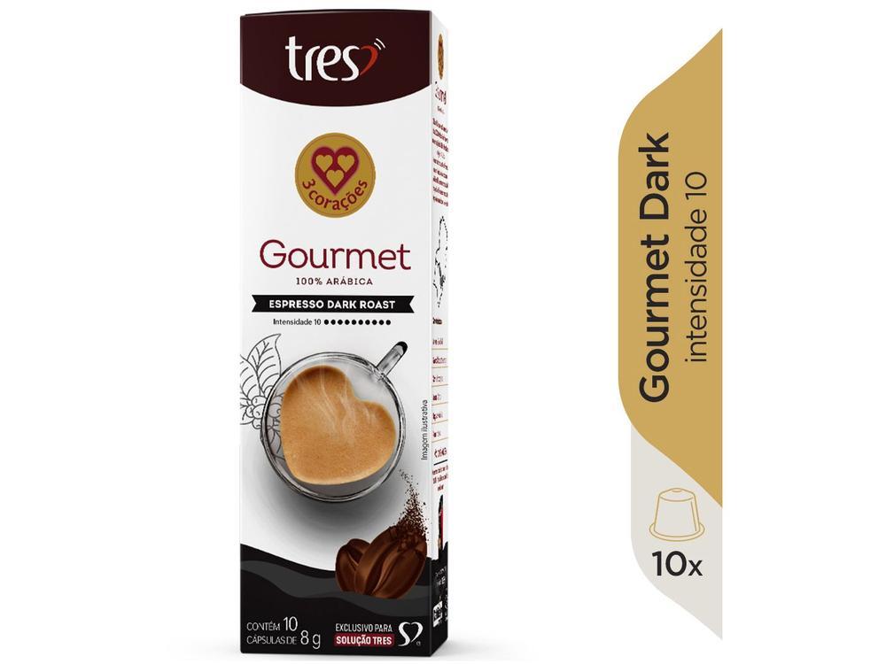 Cápsula de Café Espresso Dark Roast 3 Corações Arábica 10 Cápsulas - 2