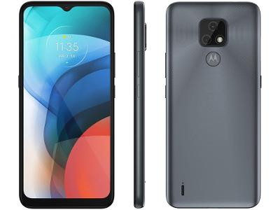 Smartphone Motorola Moto E7 64GB Cinza Metálico 4G Octa-Core 2GB RAM 6,5” Câm. Dupla + Selfie 5M
