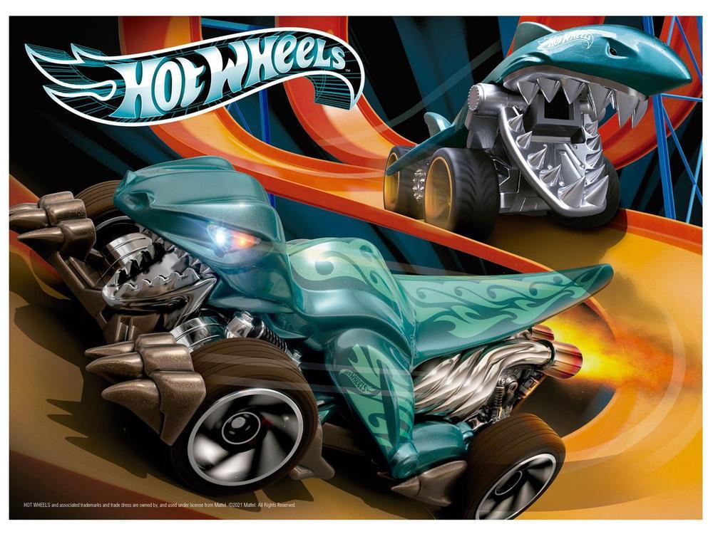 Quebra-cabeça 60 Peças Puzzle Infantil Hot Wheels - 2