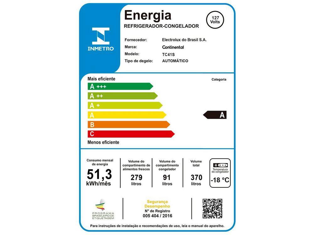 Geladeira/Refrigerador Continental Frost Free - 7