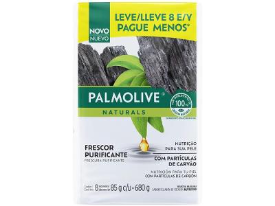 Sabonete em Barra Palmolive Naturals Frescor Purificante 8 Unidades de 85g