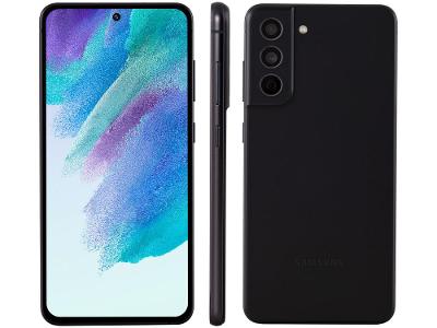 Smartphone Samsung Galaxy S21 FE 128GB Preto 5G 6GB RAM Tela 6,4” Câm. Tripla + Selfie 32MP
