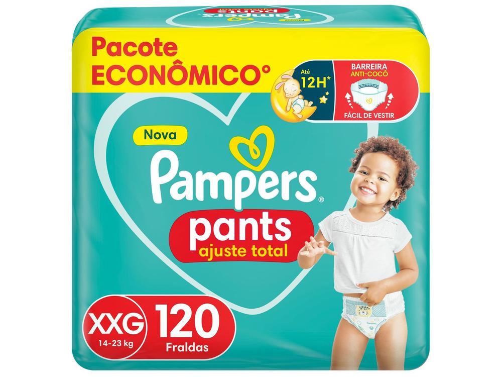 Fralda Calça Pampers Ajuste Total Tam. XXG 14 a 23Kg 2 Pacotes com 60 Unidades Cada - 1