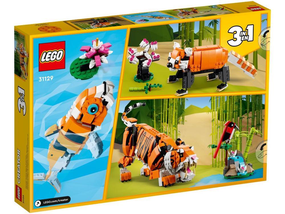 LEGO Creator 3 em 1 Tigre Majestoso 755 Peças - 4