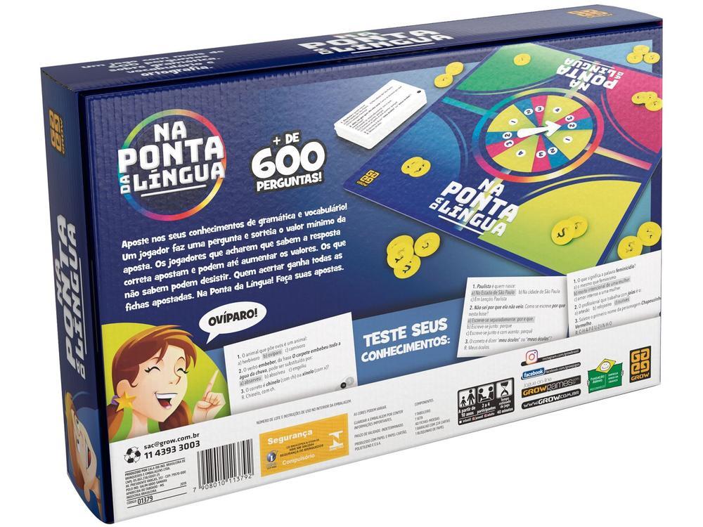 Jogo Na Ponta da Língua de Tabuleiro Grow - 3