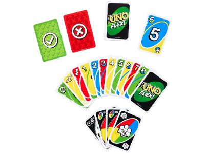 Jogo de cartas UNO Flex com ações personalizáveis Mattel