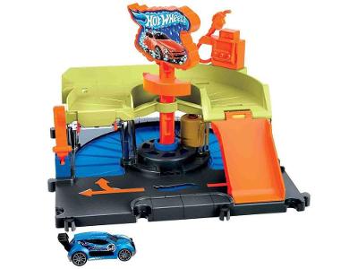 Hot Wheels Pista de Brinquedo Lava-rápido da Cidade