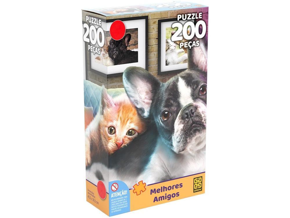 Quebra-cabeça 200 Peças Animais Puzzles Infantis - 1