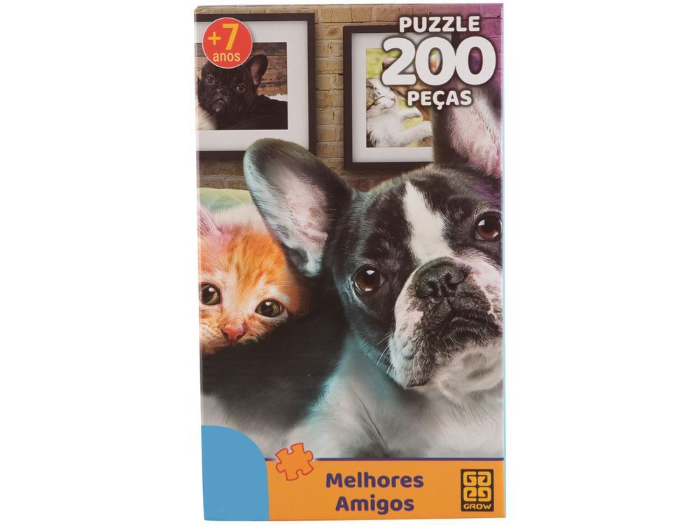 Quebra-cabeça 200 Peças Animais Puzzles Infantis - 6