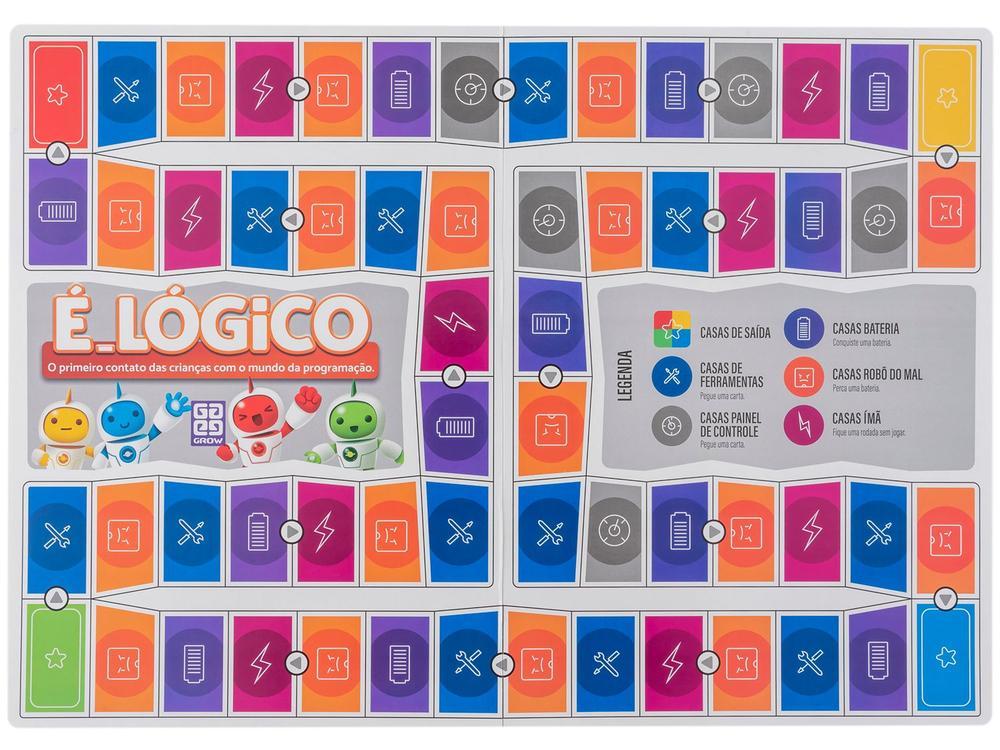 Jogo É Lógico! Tabuleiro Grow - 3
