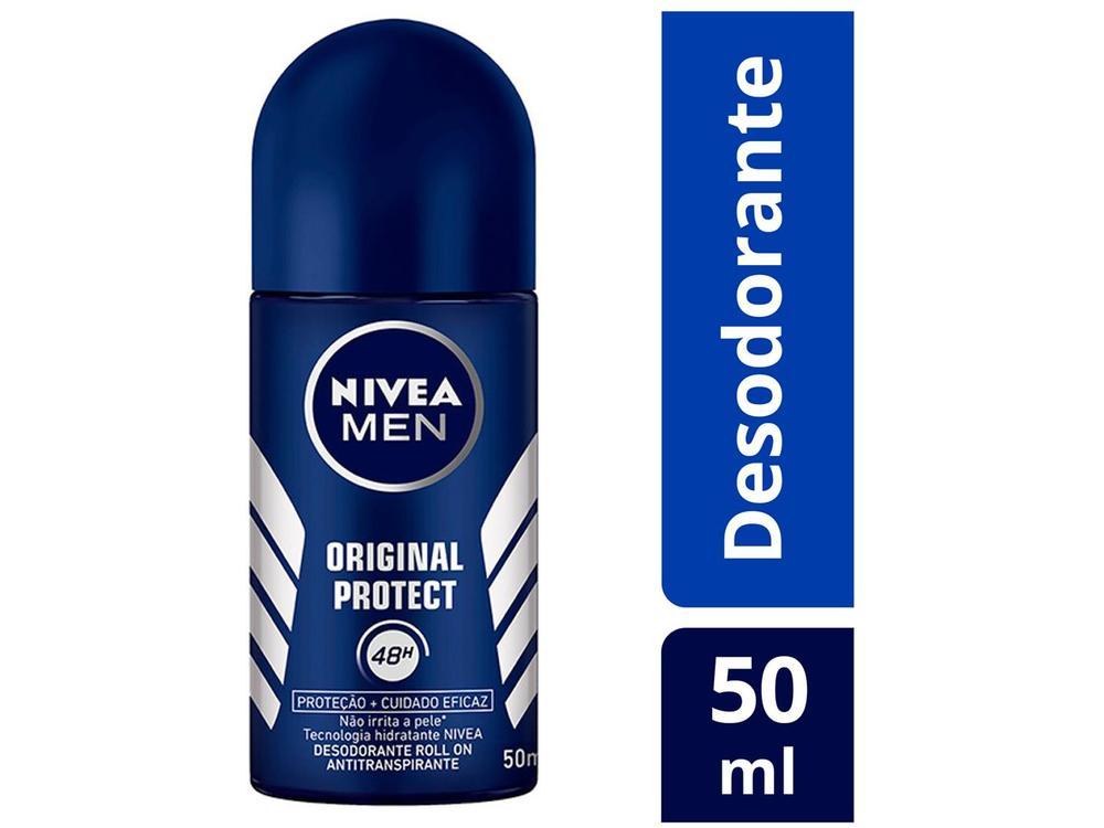 Desodorante Antitranspirante Roll On Nivea Men Original Protect Masculino 50ml - 16