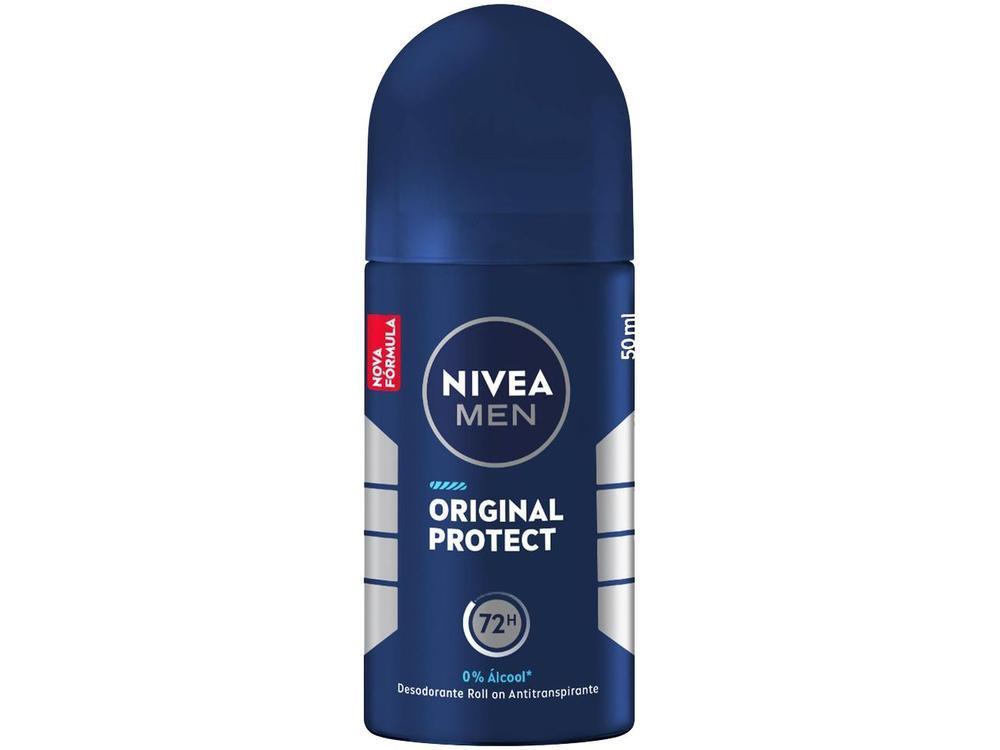 Desodorante Antitranspirante Roll On Nivea Men Original Protect Masculino 50ml - 1