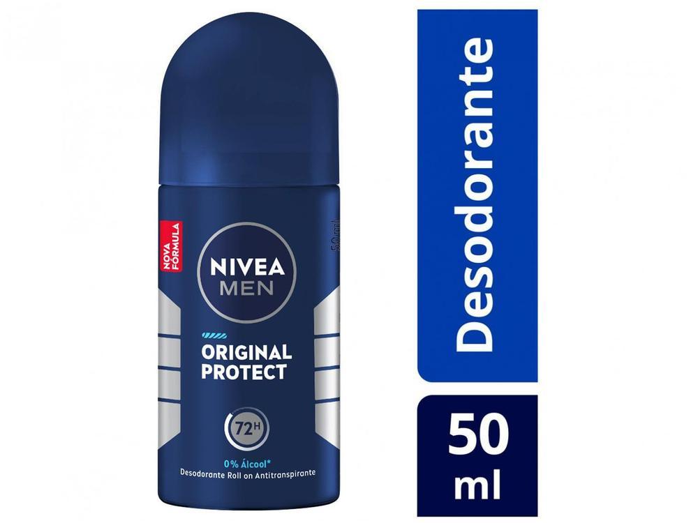 Desodorante Antitranspirante Roll On Nivea Men Original Protect Masculino 50ml - 3