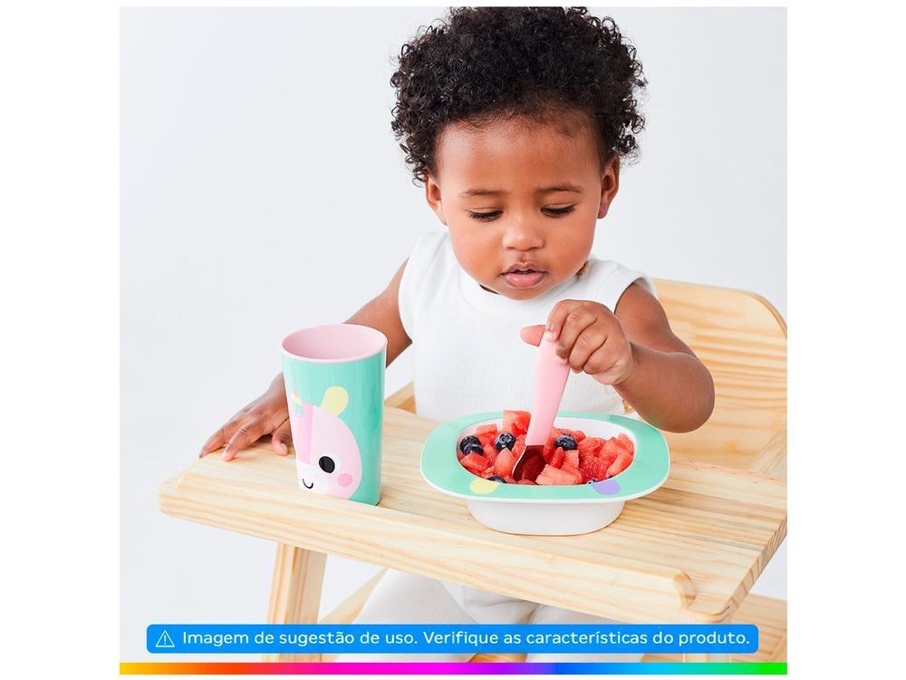 Kit Refeição Infantil Buba Zoo Unicórnio 3 Peças Rosa - 2