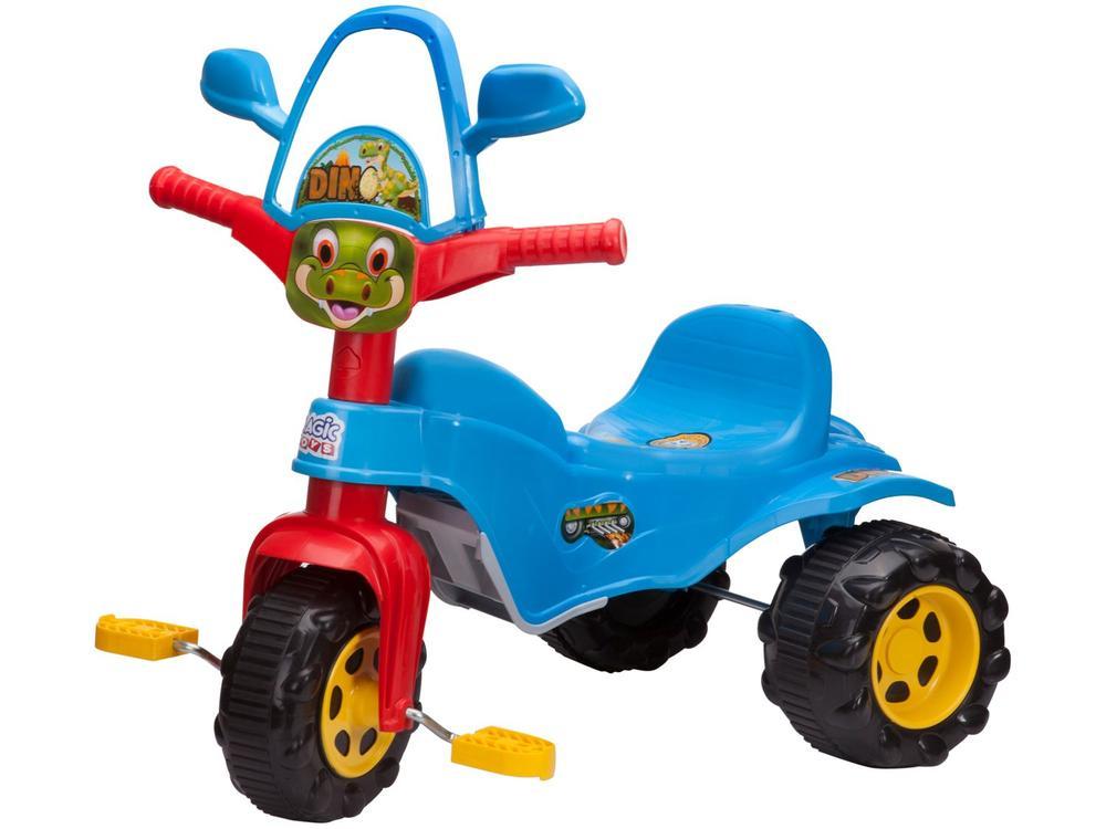 Triciclo Infantil Dino Azul com Empurrador - 9
